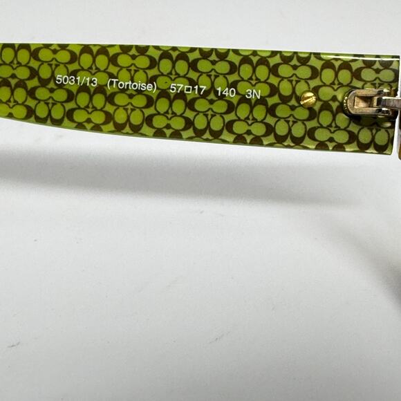 Coach Sunglasses Frame Only HC 8021B (L013 Ella) 5031/13 Tortoise/Crystals 19820 - Picture 5 of 7